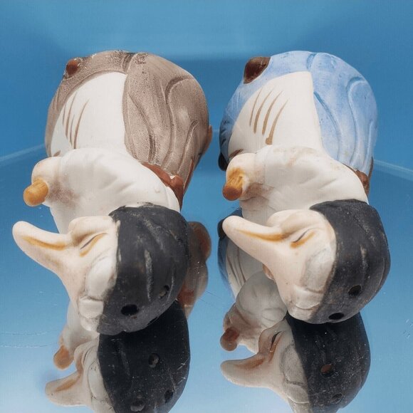 Kitchen Witch Salt & Pepper Shakers Baba Yaga Big Nose Babushka Hag Set 1970s - Picture 8 of 9